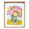 Glass Framed Floral Print Wall Art, 17x21 -Luxeframe Shop glass framed floral print wall art 17x21 2
