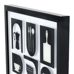 Glass Framed Kitchen Print Wall Art, 14x19 -Luxeframe Shop glass framed kitchen print wall art 14x19 4