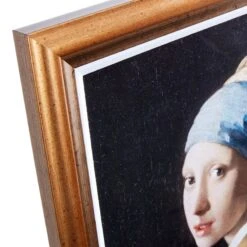 Glass Framed Lady Print Wall Art, 17x20 -Luxeframe Shop glass framed lady print wall art 17x20 3