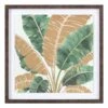 Glass Framed Leaf Print Wall Art, 20" -Luxeframe Shop glass framed leaf print wall art 20