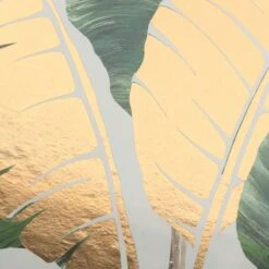 Glass Framed Leaf Print Wall Art, 20" -Luxeframe Shop glass framed leaf print wall art 20 2