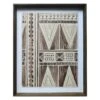 Glass Framed Tribal Print Wall Art, 23x29 -Luxeframe Shop glass framed tribal print wall art 23x29 1
