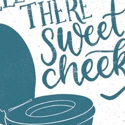Glass Framed Well Hey There Sweet Cheeks Print Wall Art, 12" -Luxeframe Shop glass framed well hey there sweet cheeks print wall art 12 1