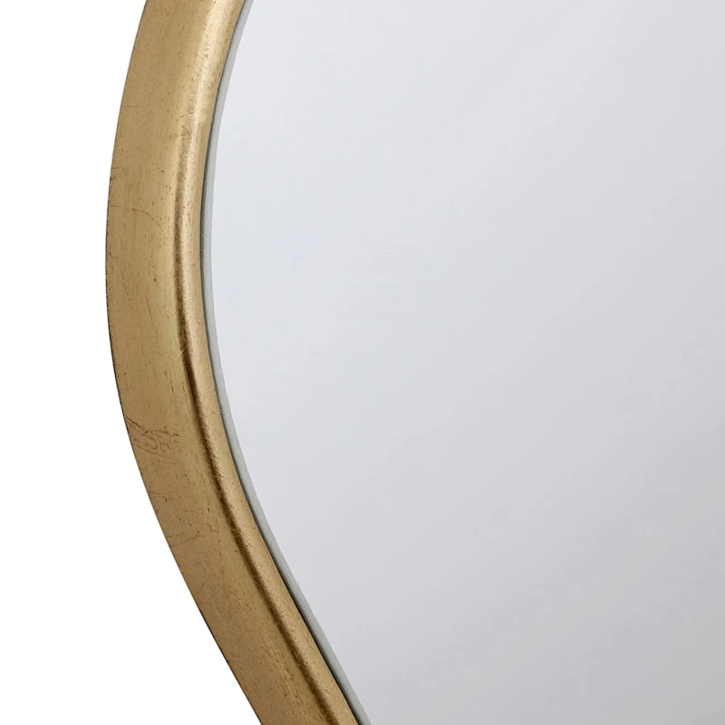 Gold Framed Pointed Arch Wall Mirror, 22x28 4 Gold Framed Pointed Arch Wall Mirror, 22x28 - Image 4