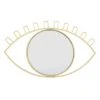 Gold Metal Eye Shaped Wall Mirror, 16x9.5 -Luxeframe Shop gold metal eye shaped wall mirror 16x9.5