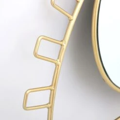 Gold Metal Eye Shaped Wall Mirror, 16x9.5 7 Gold Metal Eye Shaped Wall Mirror, 16x9.5 -Luxeframe Shop gold metal eye shaped wall mirror 16x9.5 3