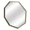 Gold Metal Octagon Wall Mirror, 24" -Luxeframe Shop gold metal octagon wall mirror 24