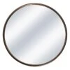 Gold Metal Round Wall Mirror, 22" -Luxeframe Shop gold metal round wall mirror 22