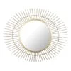 Gold Metal Round Wall Mirror, 27.5x23 -Luxeframe Shop gold metal round wall mirror 27.5x23
