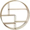 Gold Metal Round Wall Shelf, 24" -Luxeframe Shop gold metal round wall shelf 24