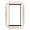Gold Metal Wall Mirror, 24x38