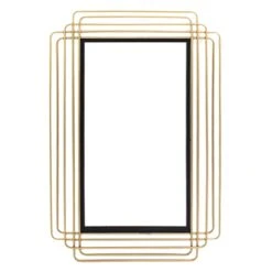 Gold Metal Wall Mirror, 24x38