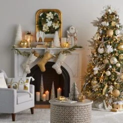 Gold Rounded Edge Wall Mirror, 24x30 -Luxeframe Shop gold rounded edge wall mirror 24x30 3