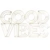 Good Vibes Gold Metal Cutout Wall Sign, 14x25 -Luxeframe Shop good vibes gold metal cutout wall sign 14x25 1