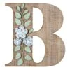 Grace Mitchell 14" Floral Monogram Wall Art, B 3 Grace Mitchell 14" Floral Monogram Wall Art, B -Luxeframe Shop grace mitchell 14 floral monogram wall art b