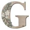 Grace Mitchell 14" Floral Monogram Wall Art, G -Luxeframe Shop grace mitchell 14 floral monogram wall art g