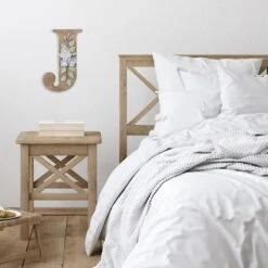 Grace Mitchell 14" Floral Monogram Wall Art, J -Luxeframe Shop grace mitchell 14 floral monogram wall art j 1