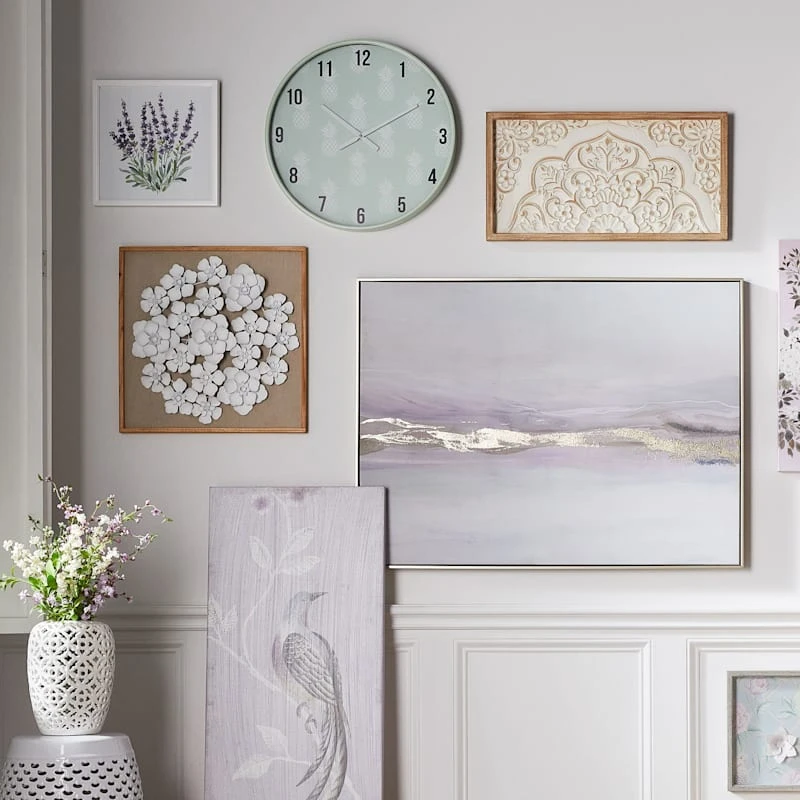 Grace Mitchell 3D White Floral Wall Art, 20" 2 Grace Mitchell 3D White Floral Wall Art, 20" - Image 2