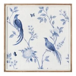 Grace Mitchell Blue Faux Wood Wall Art, 24x24