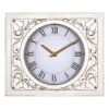 Grace Mitchell Carved Wood Square Wall Clock, 14.5x17 -Luxeframe Shop grace mitchell carved wood square wall clock 14.5x17