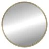 Grace Mitchell Champagne Metal Round Wall Mirror, 35" -Luxeframe Shop grace mitchell champagne metal round wall mirror 35