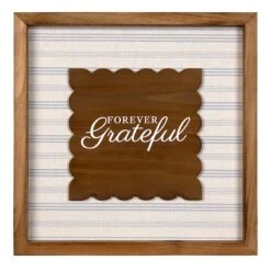Grace Mitchell Framed Forever Grateful Wall Sign, 12"