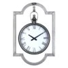 Grace Mitchell Framed Hanging Silver Wall Clock, 12x18 -Luxeframe Shop grace mitchell framed hanging silver wall clock 12x18 1