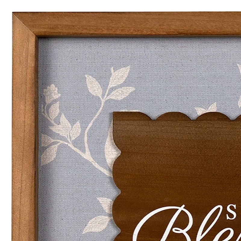 Grace Mitchell Framed Simply Blessed Wall Sign, 12" 2 Grace Mitchell Framed Simply Blessed Wall Sign, 12" - Image 2