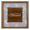 Grace Mitchell Framed Simply Blessed Wall Sign, 12" -Luxeframe Shop grace mitchell framed simply blessed wall sign 12
