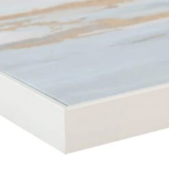 Grace Mitchell Framed White Foiled Canvas Wall Art, 16" -Luxeframe Shop grace mitchell framed white foiled canvas wall art 16 2