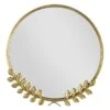 Grace Mitchell Gold Floral Framed Round Wall Mirror, 18" -Luxeframe Shop grace mitchell gold floral framed round wall mirror 18