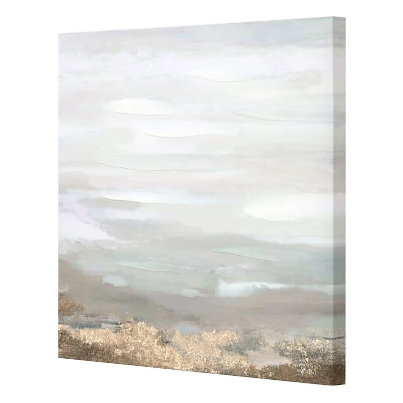 Grace Mitchell Grey Abstract Canvas Wall Art, 24" 2 Grace Mitchell Grey Abstract Canvas Wall Art, 24" - Image 2
