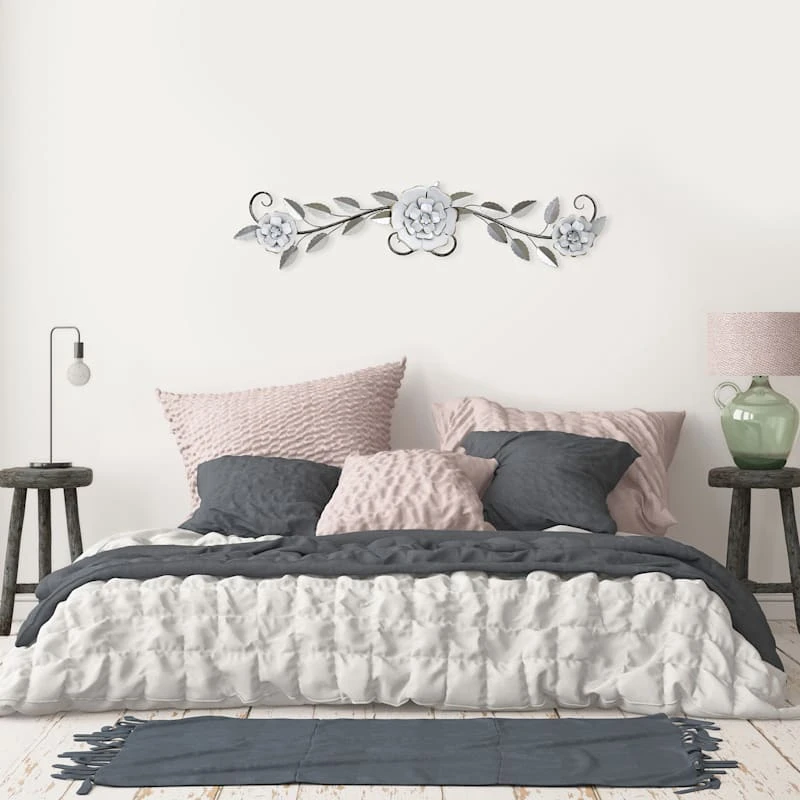 Grace Mitchell Metal Floral Branch Wall Decor, 39x10 2 Grace Mitchell Metal Floral Branch Wall Decor, 39x10 - Image 2