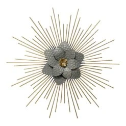 Grace Mitchell Metal Flower Burst Wall Decor, 20"