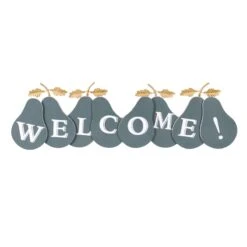 Grace Mitchell Pear Welcome Wall Sign, 36x11