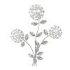 Grace Mitchell Silver Metal Flower Wall Art, 19x24 -Luxeframe Shop grace mitchell silver metal flower wall art 19x24 1