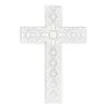 Grace Mitchell White Wooden Wall Cross, 11x16 -Luxeframe Shop grace mitchell white wooden wall cross 11x16 1