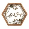 Grace Mitchell Wood & Metal Love Cutout Wall Sign, 16x14 -Luxeframe Shop grace mitchell wood metal love cutout wall sign 16x14 1