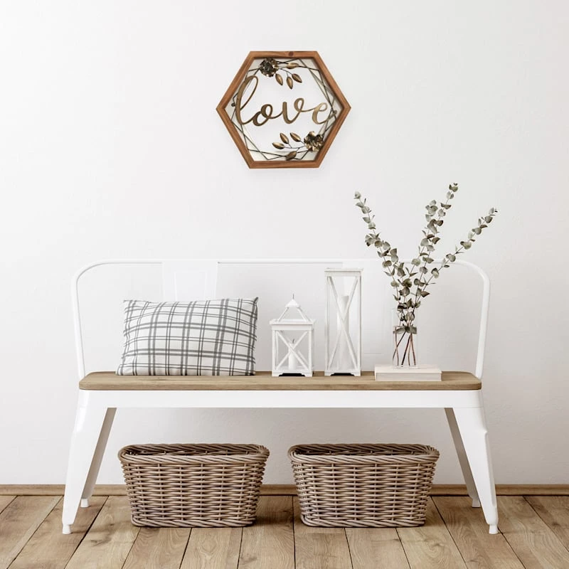 Grace Mitchell Wood & Metal Love Cutout Wall Sign, 16x14 2 Grace Mitchell Wood & Metal Love Cutout Wall Sign, 16x14 - Image 2