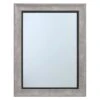 Grey & Black Framed Wall Mirror, 22x28 -Luxeframe Shop grey black framed wall mirror 22x28 1