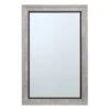 Grey & Black Framed Wall Mirror, 24x36 -Luxeframe Shop grey black framed wall mirror 24x36 1