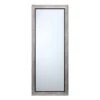 Grey & Black Framed Wall Mirror, 24x58 -Luxeframe Shop grey black framed wall mirror 24x58 1