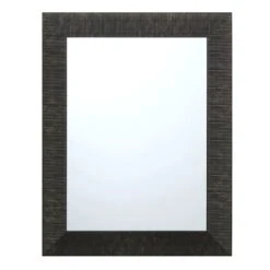 Grey Framed Ornate Wall Mirror, 22x28