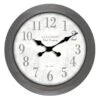 Grey Framed Wall Clock, 30" -Luxeframe Shop grey framed wall clock 30