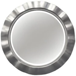 Grey Gallery Round Wall Mirror, 32"