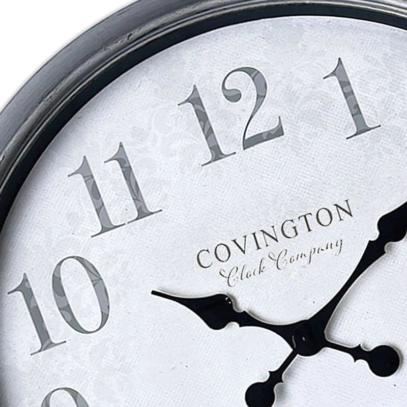 Grey Gallery Wall Clock, 30" 2 Grey Gallery Wall Clock, 30" - Image 2