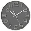 Grey Raised Numbers Wall Clock, 10" -Luxeframe Shop grey raised numbers wall clock 10
