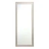 Grey Striped Trim Framed Wall Mirror, 24x58 -Luxeframe Shop grey striped trim framed wall mirror 24x58 1