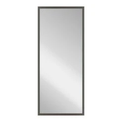 Grey Wash Thin Framed Leaner Mirror, 24x58