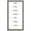 Grey Weekday Fun Sentiment Dry Erase On Glass Organizational Wall Frame, 15x28 -Luxeframe Shop grey weekday fun sentiment dry erase on glass organizational wall frame 15x28 1